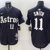 Men's Houston Astros Cam Smith #11 Black Team Player Jersey