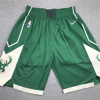 Men's Milwaukee Bucks Green Basketball Shorts1