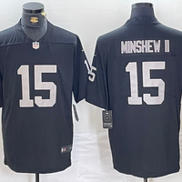Men's Las Vegas Raiders Gardner Minshew II #15 Black Game Jersey1