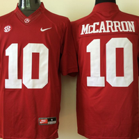 Men's Alabama Crimson Tide A.J. McCarron #10 Crimson Player Game Jersey