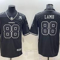 Men's Dallas Cowboys CeeDee Lamb #88 Black Alternate Team Game Jersey1