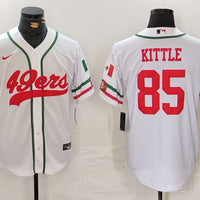 Men's San Francisco 49ers George Kittle #85 White Player Jersey1