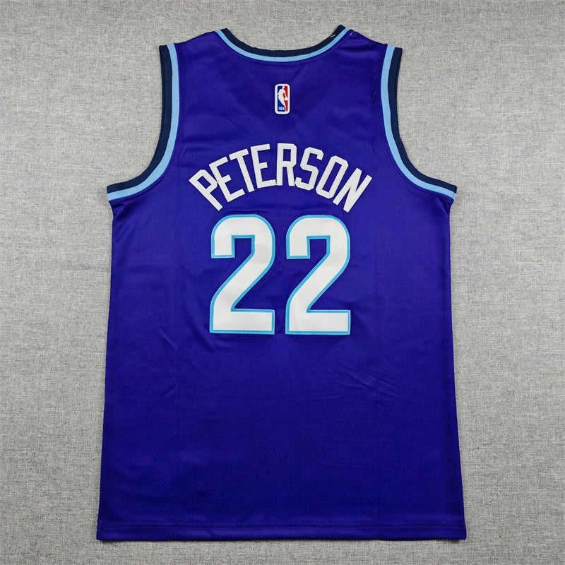 Men's Utah Jazz Darryn Peterson #22 Purple Swingman Jersey - Icon Edition