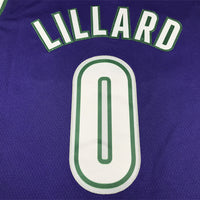 Men's Milwaukee Bucks Damian Lillard #0 Purple Swingman Jersey1 - Classic Edition