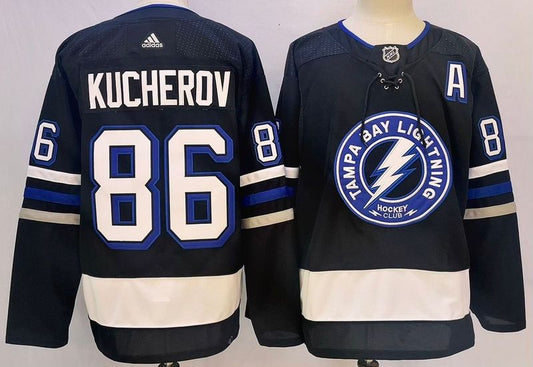 Men's Tampa Bay Lightning Nikita Kucherov #86 Blue Game Jersey1