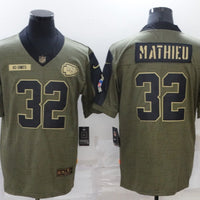 Men's Kansas City Chiefs Tyrann Mathieu #32 Brown Game Jersey1