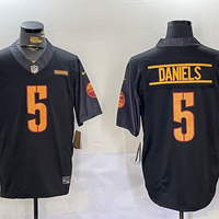 Jayden Daniels Washington Commanders Black Alternate Jersey