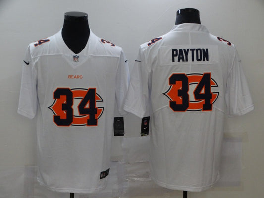 Men's Chicago Bears Walter Payton #34 White Team Game Jersey1