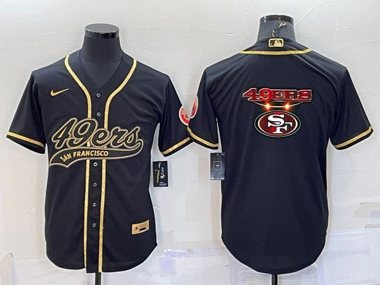 Men's San Francisco 49ers Black Player Jersey1