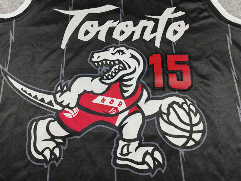 Men's Toronto Raptors Vince Carter #15 Black 2025/26 Swingman Jersey - City Edition