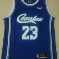 Men's Los Angeles Lakers LeBron James #23 NBA Blue Swingman Jersey1