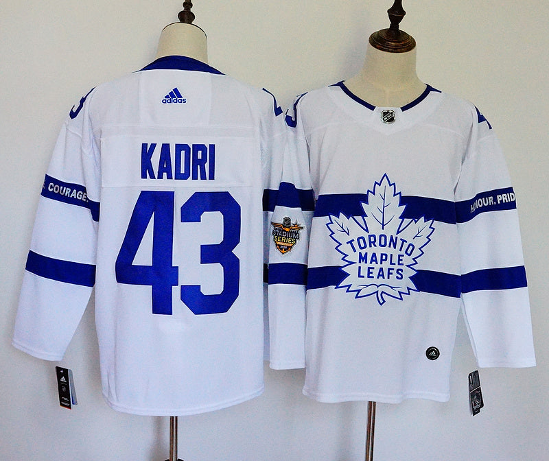Men's Toronto Maple Leafs Nazem Kadri #43 White Player Jersey1