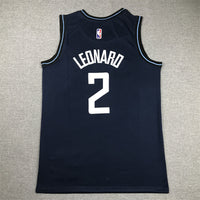 Men's LA Clippers Kawhi Leonard #2 Navy 2023/24 Swingman Jersey1 - City Edition
