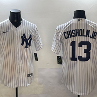 Men's New York Yankees Jazz Chisholm Jr. #13 White Home Limited Player Jersey1