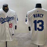 Men's Los Angeles Dodgers Max Muncy #13 White Game Player Jersey1