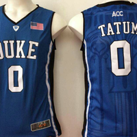 Men's Duke Blue Devils Jayson Tatum #0 Blue Player Game Jersey