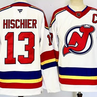 Nico Hischier #13 New Jersey Devils White Player Jersey - JerseysFreak