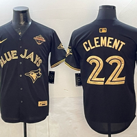 Men's Toronto Blue Jays Matt Clement #22 Black Player Jersey