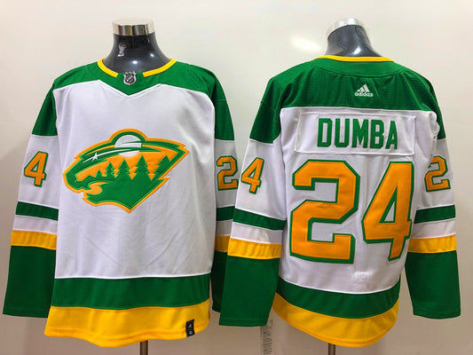 Men's Minnesota Wild Matt Dumba #24 White Breakaway Player Jersey1