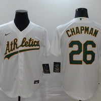 Men's Oakland Athletics Matt Chapman #26 White Replica Player Jersey1