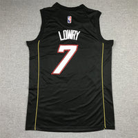 Men's Miami Heat Kyle Lowry #7 Black Swingman Player Jersey1 - City Edition