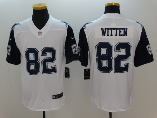 Men's Dallas Cowboys Jason Witten #82 White Game Jersey1