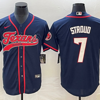 Men's Houston Texans C.J. Stroud #7 Navy Game Jersey1 Joint Edition