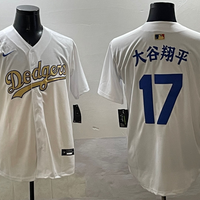 Men's Los Angeles Dodgers Shohei Ohtani White Alternate Team Jersey1