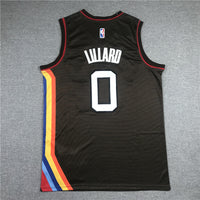 Men's Portland Trail Blazers Damian Lillard Brown Swingman Jersey1 City Edition