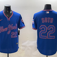 Men's New York Mets Juan Soto #22 Royal Replica Player Jersey1
