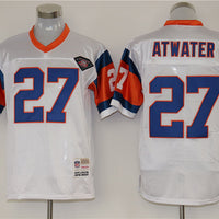 Men's Denver Broncos Steve Atwater Mitchell & Ness White Legacy Replica Jersey1