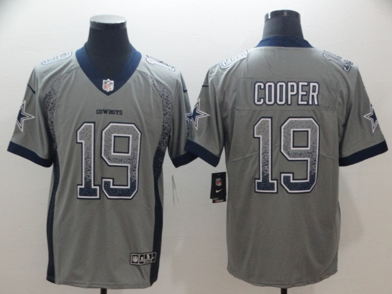 Men's Dallas Cowboys Amari Cooper #19 Gray Game Player Jersey1