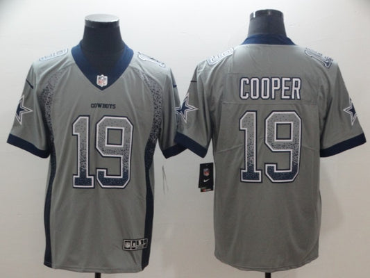 Men's Dallas Cowboys Amari Cooper #19 Gray Game Player Jersey1