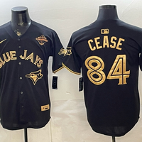 Men's Toronto Blue Jays Dylan Cease #84 Black Limited Player Jersey