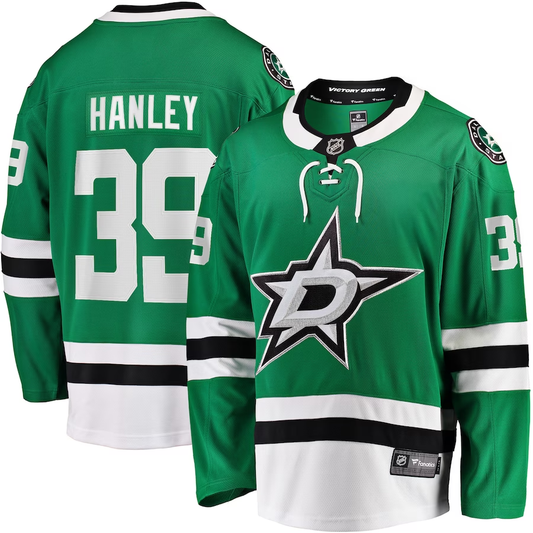Men's Dallas Stars Joel Hanley #39 Kelly Green Breakaway Player Jersey1