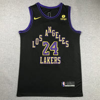 Men's Los Angeles Lakers Kobe Bryant #24 Black 2023/24 Swingman Jersey1 - City Edition