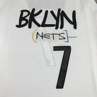 Men's Brooklyn Nets Kevin Durant #7 White 2022/23 Fastbreak Jersey1 - City Edition