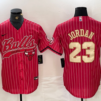 Men's Chicago Bulls Michael Jordan #23 Red Player Game Jersey
