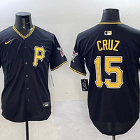 Men's Pittsburgh Pirates Oneil Cruz #15 Black Limited Player Jersey