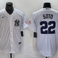 Men's New York Yankees Juan Soto #22 White Limited Player Jersey1
