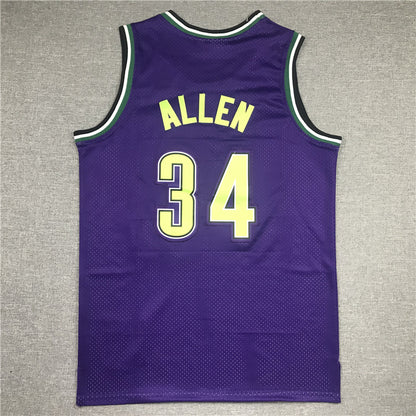 Men's Milwaukee Bucks Giannis Antetokounmpo #34 Purple Replica Player Jersey1
