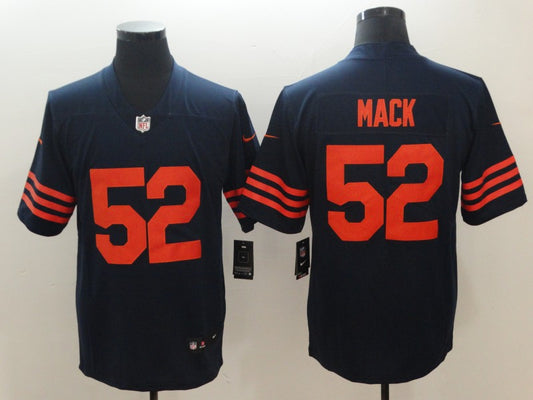 Men's Chicago Bears Khalil Mack #52 Navy Game Player Jersey1