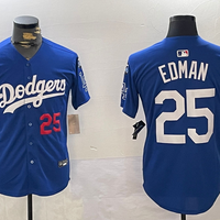 Men's Los Angeles Dodgers Tommy Edman #25 Royal Replica Player Jersey1