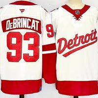 Men's Detroit Red Wings Alex DeBrincat #93 Fanatics White Player Game Jersey