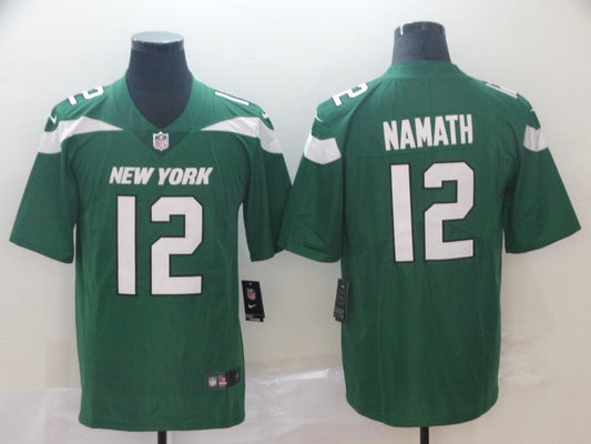 Men's New York Jets Joe Namath Green Game Jersey1
