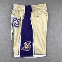 Men's Los Angeles Lakers Gold Hall of Fame Pocket Shorts1