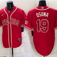 Men's Texas Rangers Alejandro Osuna #19 Red 2026 City Connect Stadium Jersey