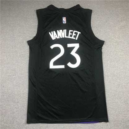 Men's Toronto Raptors Fred VanVleet Black/Purple 2020/21 Swingman Player Jersey1
