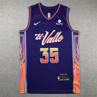 Men's Phoenix Suns Kevin Durant #35 Purple 2023/24 Swingman Jersey1 - City Edition