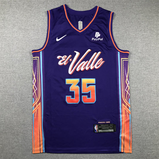 Men's Phoenix Suns Kevin Durant #35 Purple 2023/24 Swingman Jersey1 - City Edition